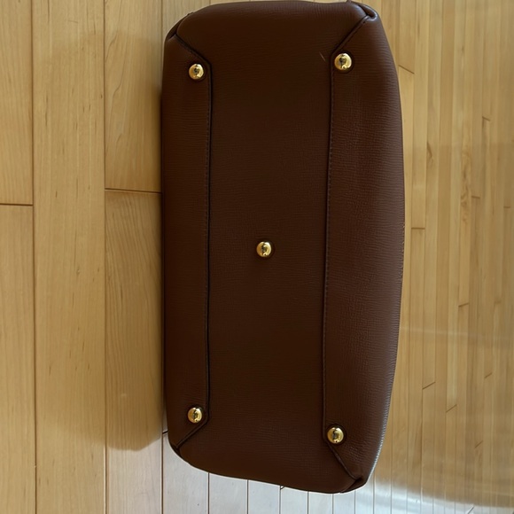 Burberry Banner Leather and Check Satchel Bag MINT - Picture 4 of 8